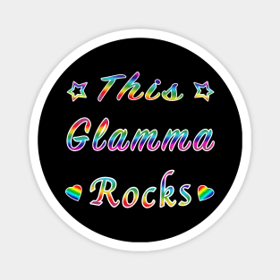 This Glamma Rocks Matriarch Hottie Funny Gift. Magnet